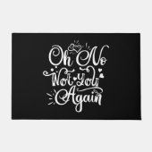 ユーモアおもしろい – ああ、もう二度と ドアマット (正面)