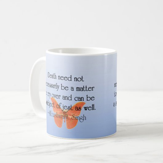 ユーモアおよび冗談とさよならを言うこと コーヒーマグカップ (正面左)