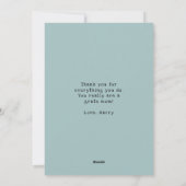 ユーモアたっぷりでちょっと恥ずかしいユーモア 母の日感謝 シーズンカード (裏面)