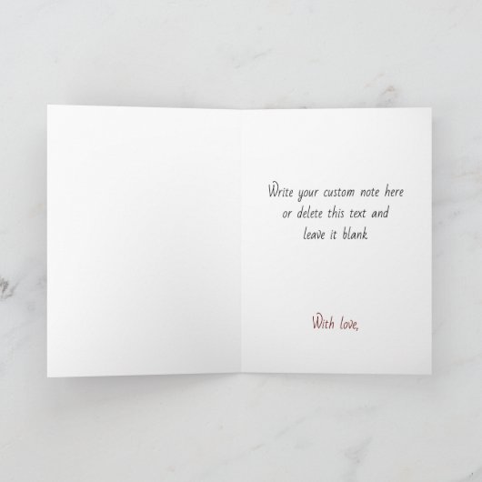 ユーモアたっぷりなイタズラ好きのチェスの女王のギャンビットバレンタインデー カード (内部)