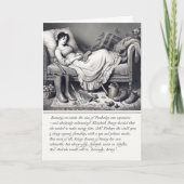 ユーモアたっぷりなジェーン・オースティン プライド＆プレジャッジのグリーティングカード カード (正面)