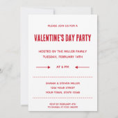 ユーモアたっぷりなバレンタインデーのムグショット 有罪のキリン 招待状 (裏面)