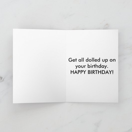 ユーモアたっぷりのおばあさんペーパードールカード カード (内部)