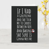 ユーモアたっぷりのお菓子作りカード 彼のためのユカイなお菓子作りカード　ティーン男子 男性向け カード (黄色い花)