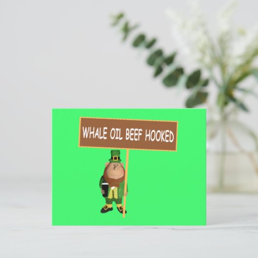 ユーモアたっぷりのアイルランドのラッパードン ポストカード (スタンド正面)