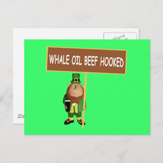 ユーモアたっぷりのアイルランドのラッパードン ポストカード (正面/裏面)