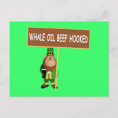 ユーモアたっぷりのアイルランドのラッパードン ポストカード (正面)