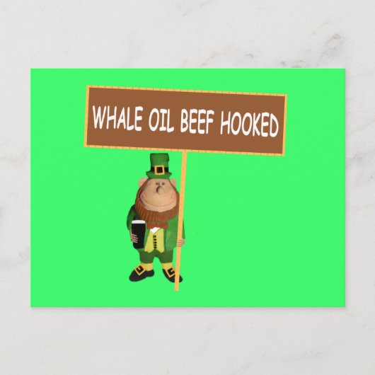 ユーモアたっぷりのアイルランドのラッパードン ポストカード (正面)