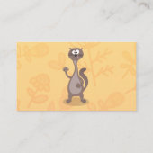ユーモアたっぷりのイタチの漫画イラスト 名刺 (裏面)