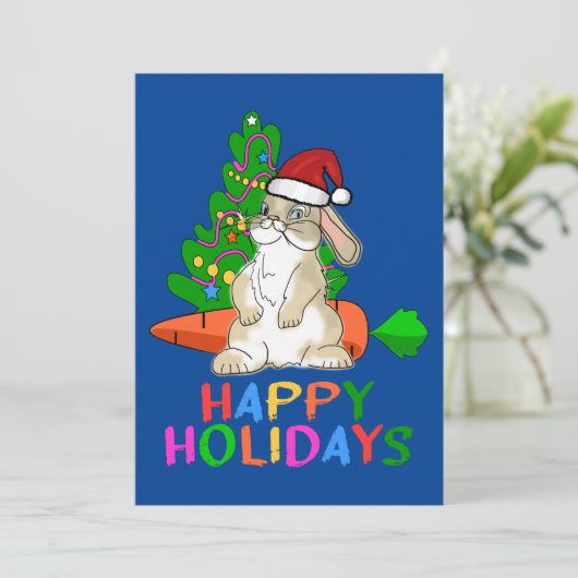 ユーモアたっぷりのウサギのホリデーシーズン シーズンカード (スタンド正面)