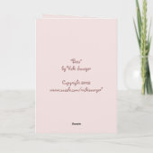 ユーモアたっぷりのウサギの母の日カード カード (裏面)