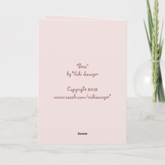 ユーモアたっぷりのウサギの母の日カード カード (裏面)