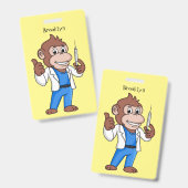 ユーモアたっぷりのオランウータンの漫画医者 バッジ (正面＆裏面)