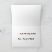 ユーモアたっぷりのオーバーザヒル・カセットテープの誕生日カード カード (内部)