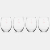 ユーモアたっぷりのカクテル ドリンクウェア、女子会 バー カート ステムなしワイングラス (裏面)