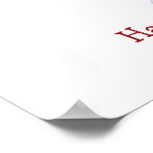 ユーモアたっぷりのカバの指紋ゲストブック ポスター (角)