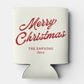 ユーモアたっぷりのクリスマスサンタボトムスアップ フレンドマス 缶クーラー (裏面)