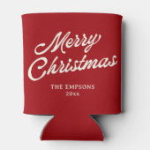 ユーモアたっぷりのクリスマスサンタ ボトムズアップ フレンドマス 缶クーラー (裏面)