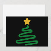 ユーモアたっぷりのクリスマスツリー シーズンカード (正面/裏面)