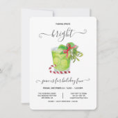 ユーモアたっぷりのクリスマス・カクテルパーティー招待状 招待状 (正面)