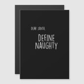 ユーモアたっぷりのクリスマス プレゼント用 やんちゃな子と良い子のサンタチェックリスト (正面/裏面)