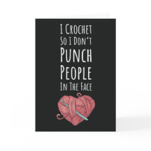 ユーモアたっぷりのクロシェカード　編み物　ヤーン　名言
