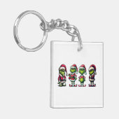 ユーモアたっぷりのグリンチ That's It 私は行かない 両面デザイン キーホルダー (正面左)