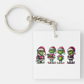 ユーモアたっぷりのグリンチ That's It 私は行かない 両面デザイン キーホルダー (正面)