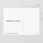 ユーモアたっぷりのゴールデンレトリバー新年会 シーズンポストカード (裏面)