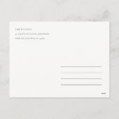 ユーモアたっぷりのサンタがストッキングに宝くじを詰める シーズンポストカード (裏面)