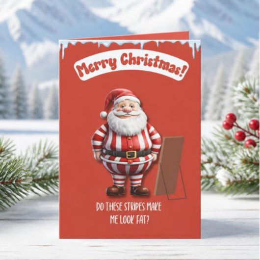 ユーモアたっぷりのサンタクリスマスカード シーズンカード