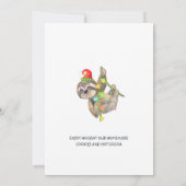 ユーモアたっぷりのサンタノーム クリスマスホリデー オープンハウス 招待状 (裏面)