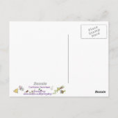 ユーモアたっぷりのジャグリングピエロの漫画アート かわいいラブ ハumor ポストカード (裏面)