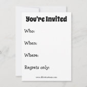 ユーモアたっぷりのセントパトリックデーパーティー招待状 招待状 (裏面)