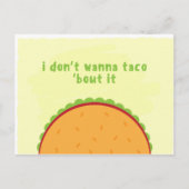 ユーモアたっぷりのタコのイラスト フードアイコン ポストカード (正面)