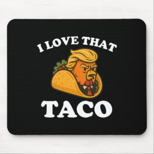 ユーモアたっぷりのタコ チキンタコ トランプはいつも逃げる マウスパッド