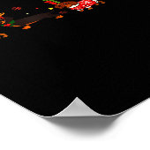 ユーモアたっぷりのダックスフンドのクリスマス ウィーニードッグ ラバー キュートな私 ポスター (角)