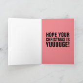 ユーモアたっぷりのトランプのグリーティングカード アメリカを再び偉大に カード (内部)