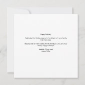 ユーモアたっぷりのトランプ大統領からのハッピーホリデー カード (裏面)