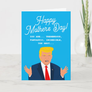ユーモアたっぷりのトランプ漫画 お母さんの日カード カード