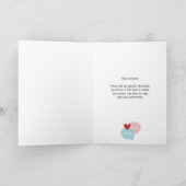 ユーモアたっぷりのバレンタインカード　あなたが一番好きな通知です カード (内部)