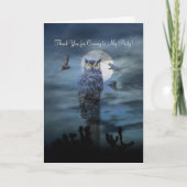 ユーモアたっぷりのパーティーへの参加ありがとうカード サンキューカード (正面)