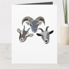 ユーモアたっぷりのヒツジ カード