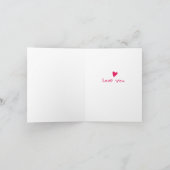 ユーモアたっぷりのフクロウのバレンタイン カード (内部)