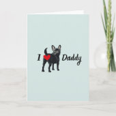 ユーモアたっぷりのフレンチブルドッグからペット犬のお尻パパの日 サンキューカード (正面)