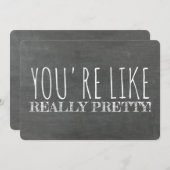 ユーモアたっぷりのブライズメイド/オブ・オナー提案 招待状 (正面/裏面)