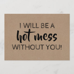 ユーモアたっぷりのブライズメイド / 花嫁の介添え人 提案 招待状