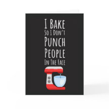 ユーモアたっぷりのベーカリーカード バイク クッキング 料理人 食べ物 料理