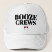 ユーモアたっぷりのユニークな野球ギフトのアイデア BOOZE CREWS  トラック キャップ (正面)