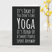 ユーモアたっぷりのヨガカード　平穏な愛を込めて　かわいいホラー カード (黄色い花)